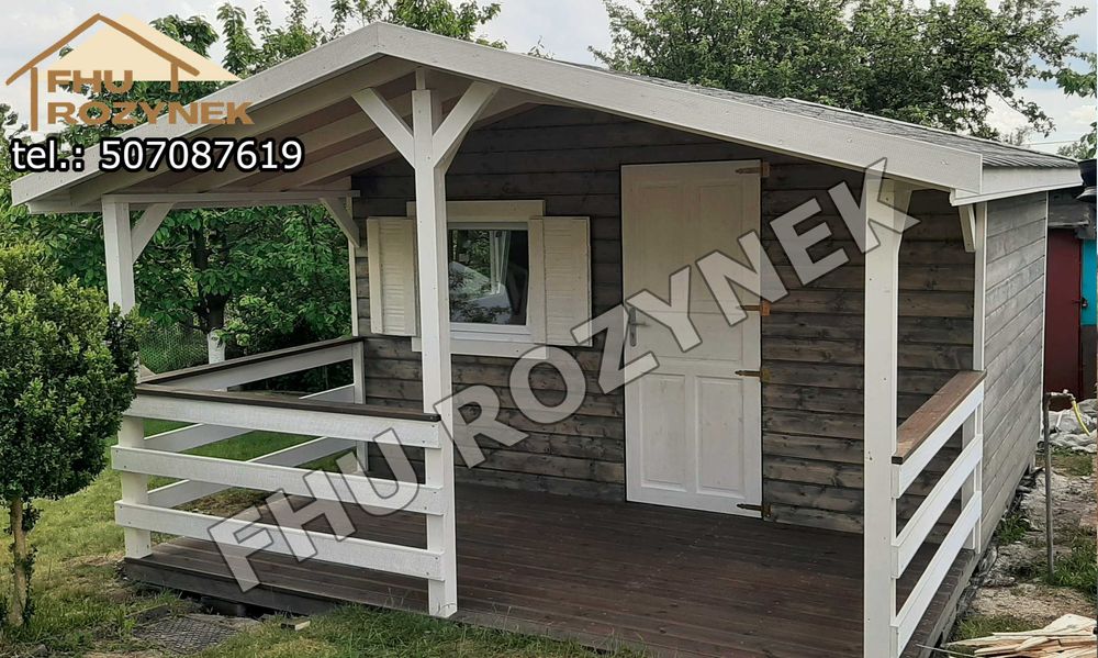 domek drewniany letniskowy Aga Lux 20 m2 z montaż +dojazd PAŹDZIERNIK