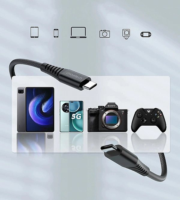 Kabel Choetech XCC-1051 magnetyczny USB-C / USB-C PD 3.1/240W 1.8m - c