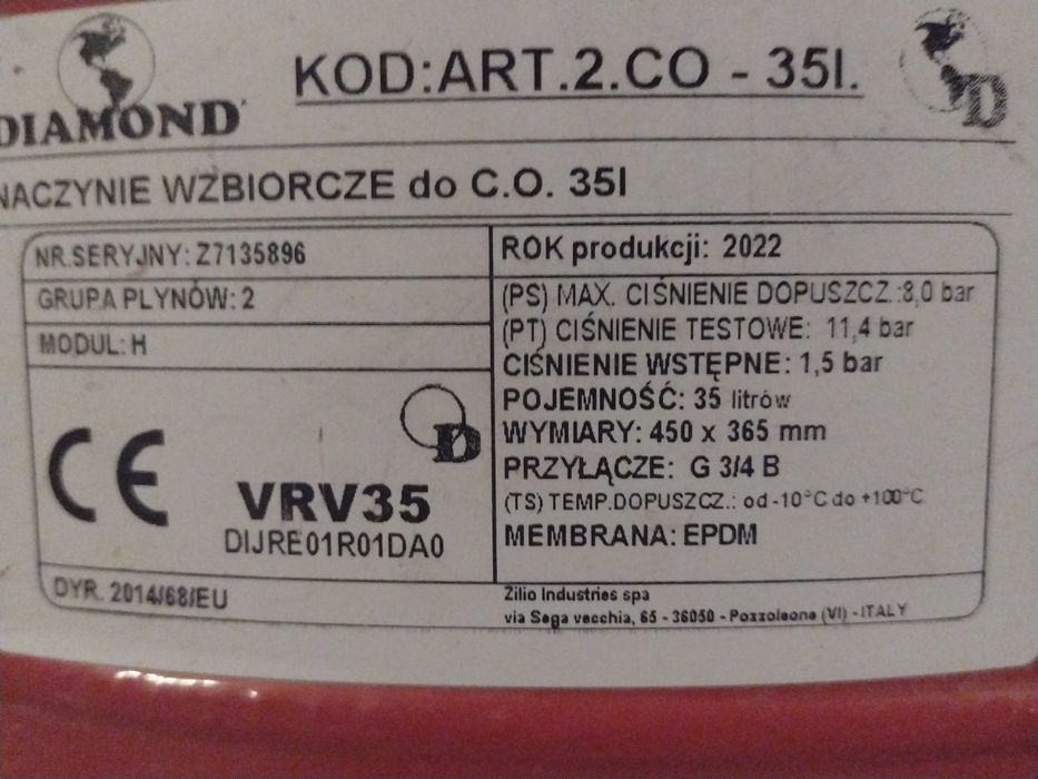 Naczynie wzbiorcze do c.o