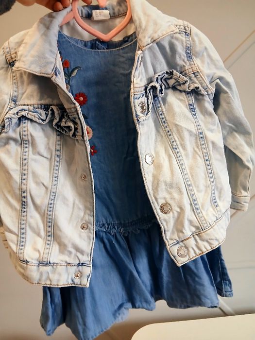 Комплект джинсовка плаття сукня сарафан