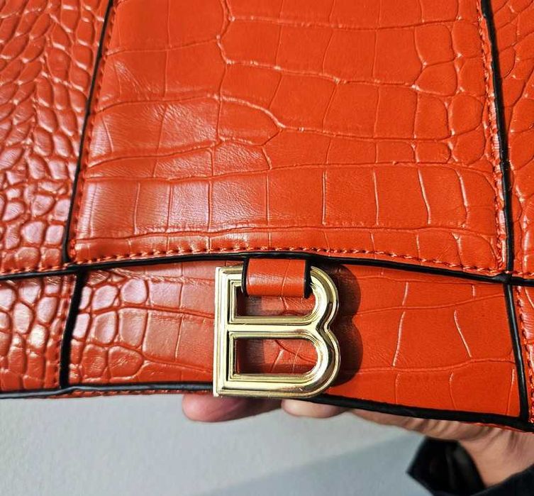 Bolsa de imitação de pele de crocodilo