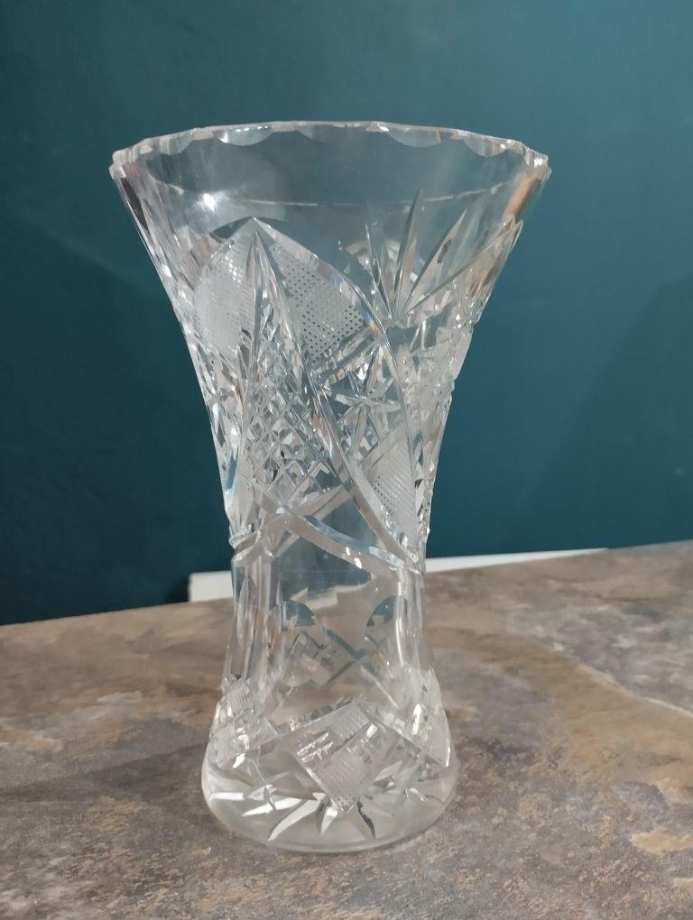 Stary wazon duży kryształ