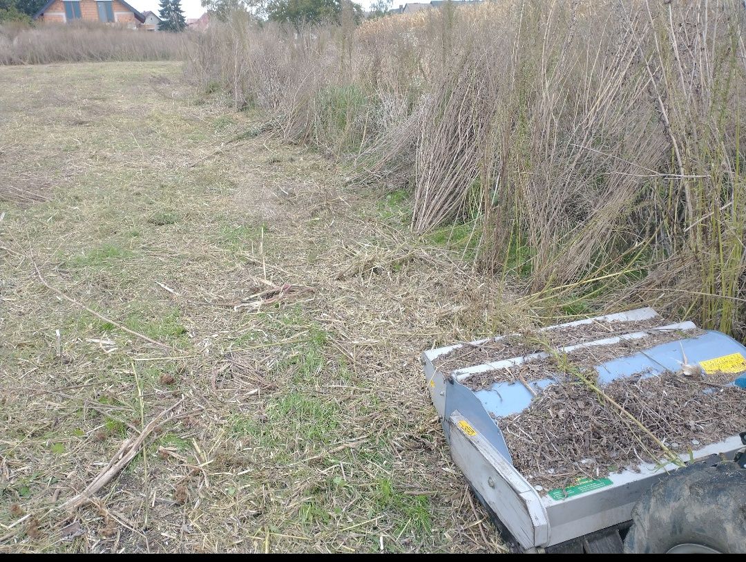 Koszenie, mulczowanie kosiarką bijakową.