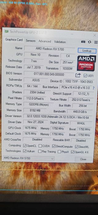 Ryzen 3600/B450/RX 5700 8GB/DDR4 16GB ПК ігровий