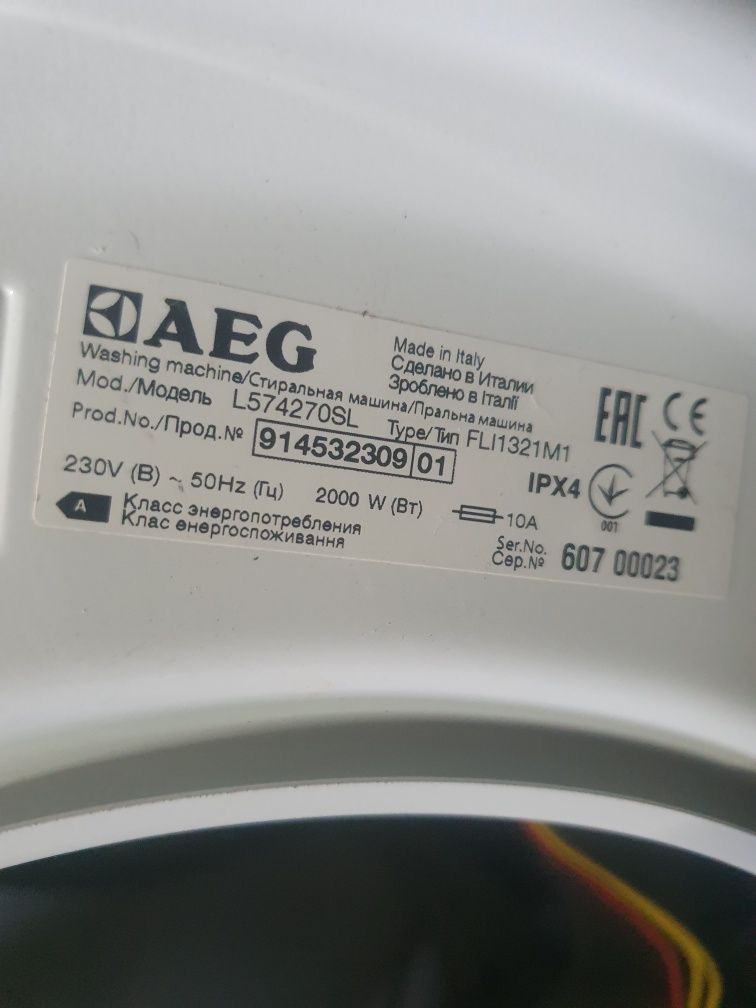 Стиральная машина AEG 6.5 кг.