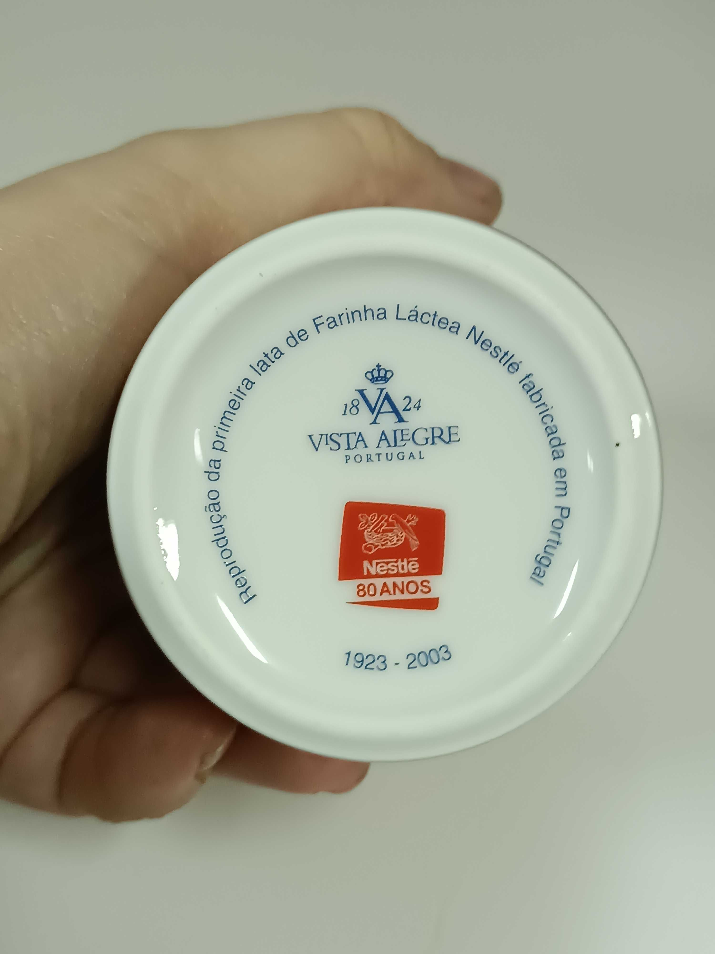 Raro Porta Canetas Farinha Lactea Nestle em porcelana Vista Alegre