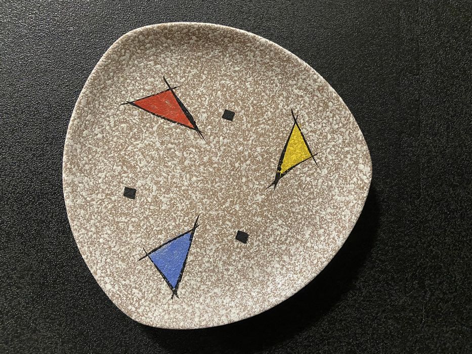 Prato triangular vintage - anos 50