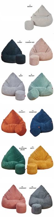 MEGA WOREK SAKO + gratis| Pufa pluszowa DOT XXXXL HIT 2024