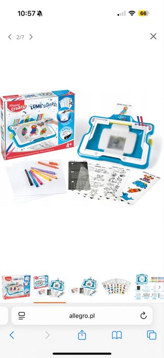 Podświetlana tablica do odrysowywania  Maped Creativ