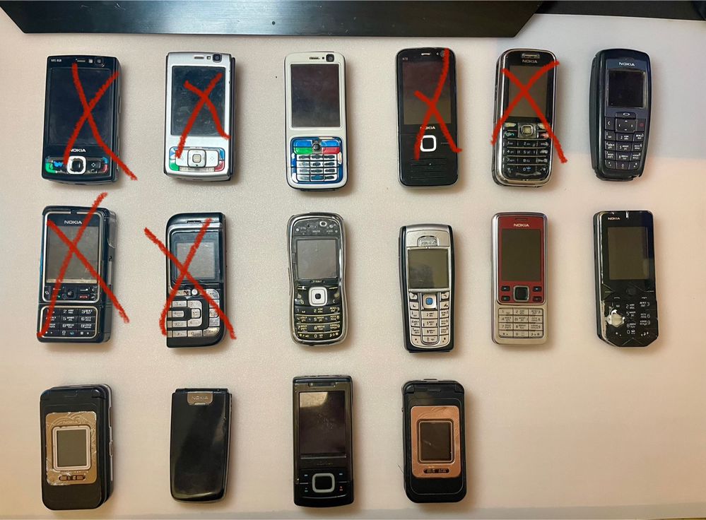 Продам старые телефоны Nokia — на запчасти или восстановление