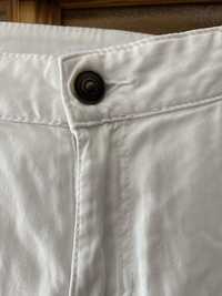 Bawelniane biale spodnie