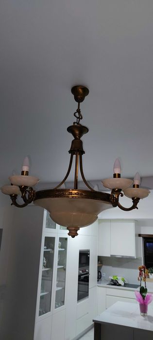 Candeeiro  Sala Rustico, Alabastro