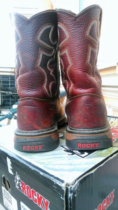 Осенние супер стильные кожанные сапоги Rocky (США) на мальчика, р.36