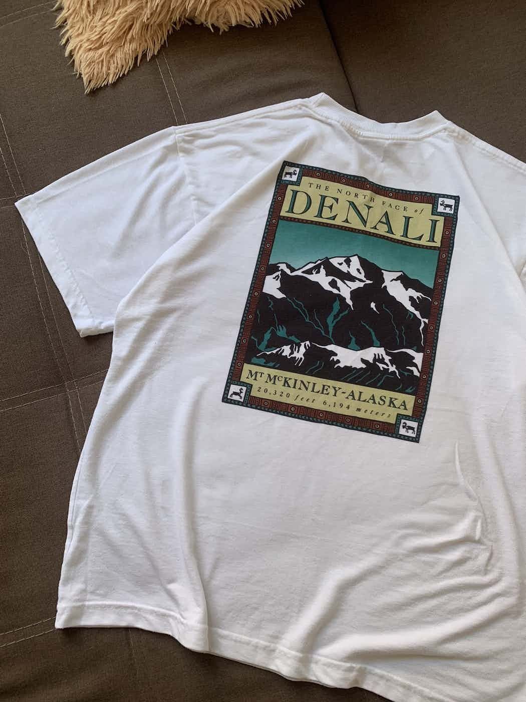 Vintage 90s The North Face Denali Alaska Rare T Shirt / Футболка