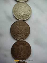 Продам монети 25 коп 1992 рікійок 1992 р.Україна.ійок 1992 рік.