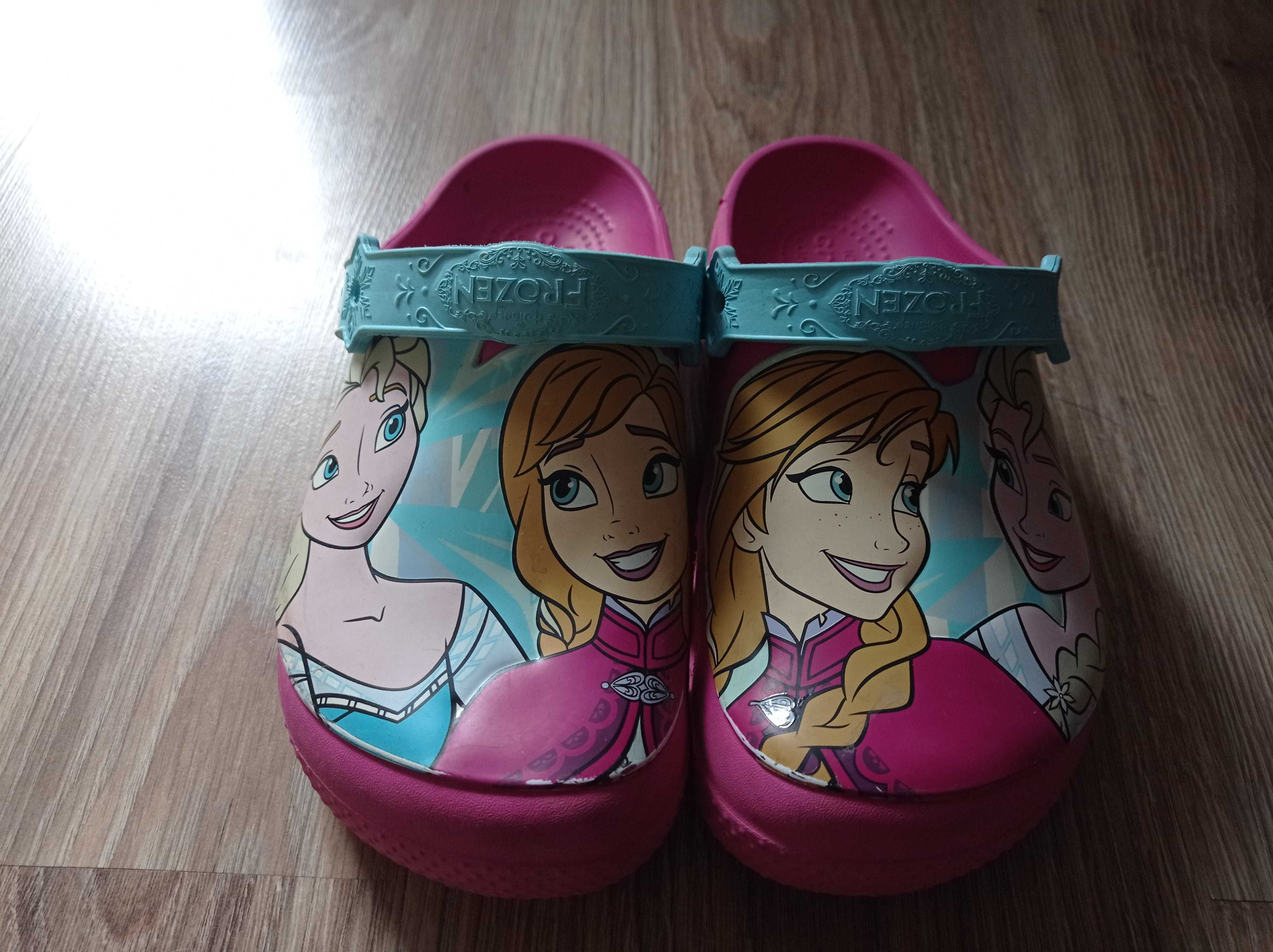 Crocs buty klapki dziecięce Frozen 34, stan bdb