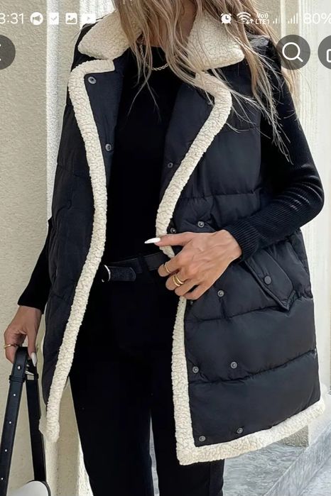 Жилет стильний подовжений