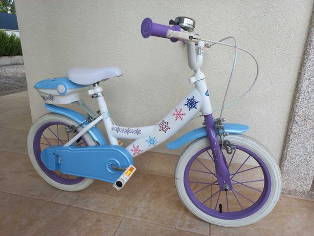 Bicicleta Frozen para menina como nova