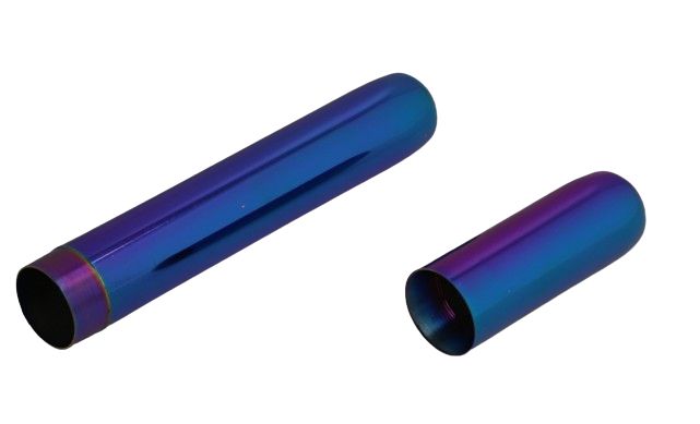 Tęczowe Metalowe Etui na Cygaro - Elegancka Ochrona dla Konesera