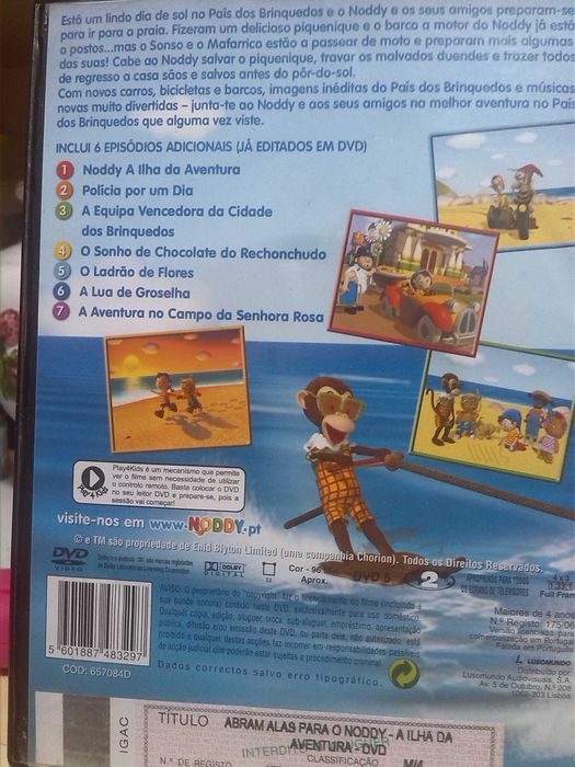 noddy a ilha da aventura dvd-portes grátis