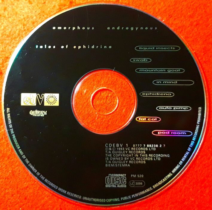 Amorphous Androgynous (Future Sound Of London) – Tales Of Ephidrina CD