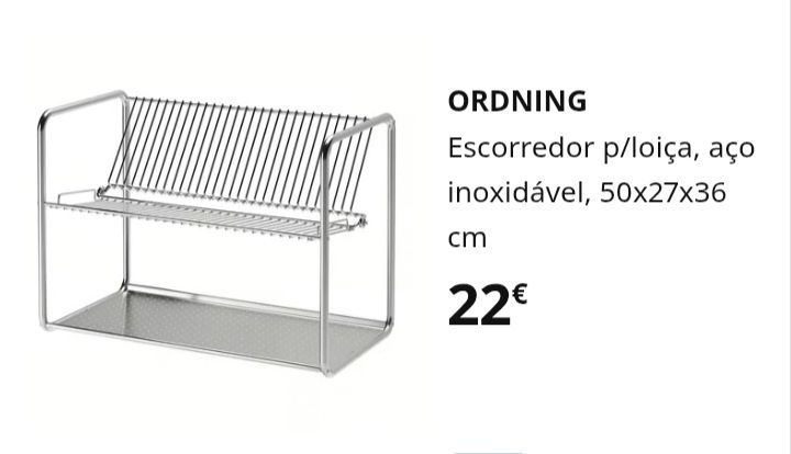 Escorredor loiça e escorredor talheres IKEA