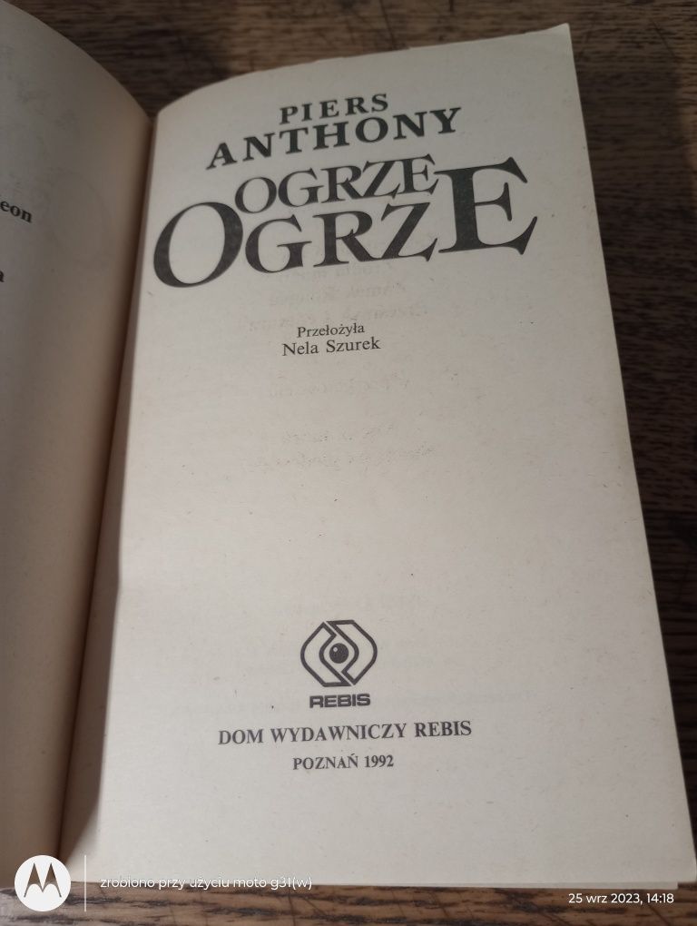 Ogrze ogrze. Piers Anthony