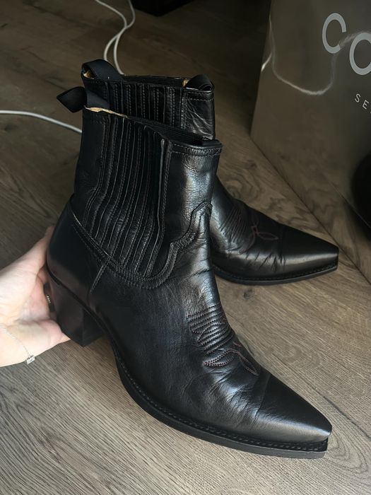 Шкіряні козаки/ковбойки/черевики