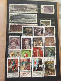 znaczki pocztowe PRL - 240 szt. - tematyka głównie artystyczna