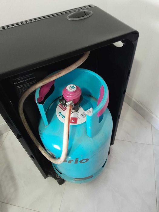 Aquecedor a gás + bilha de gás