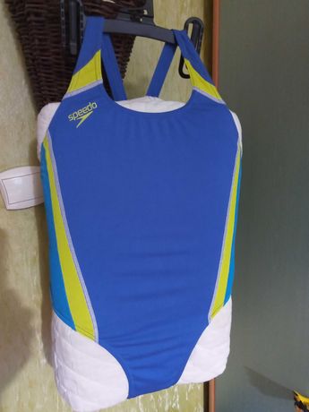 niebiesko-żółty Speedo Endurance damski strój pływacki rozm. S