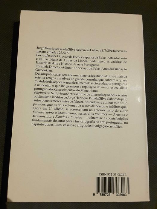 Lisboa Arquitectura e Património / Páginas de História de Arte