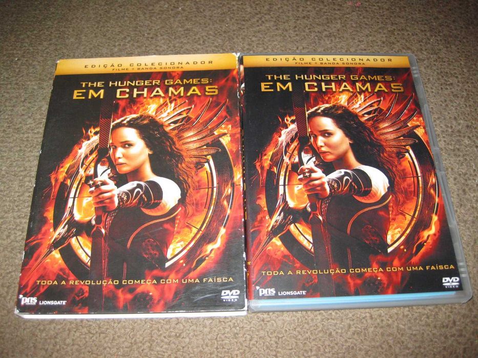 DVD+CD com Banda Sonora "The Hunger Games: Em Chamas" Slidepack!