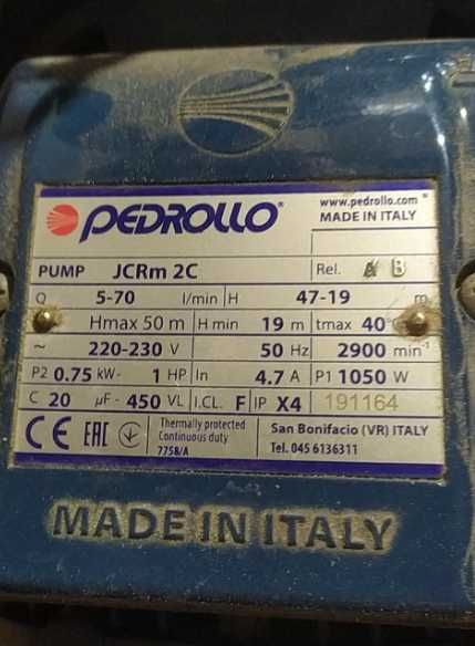 pedrollo pompa wodna JCRm 2C/20L