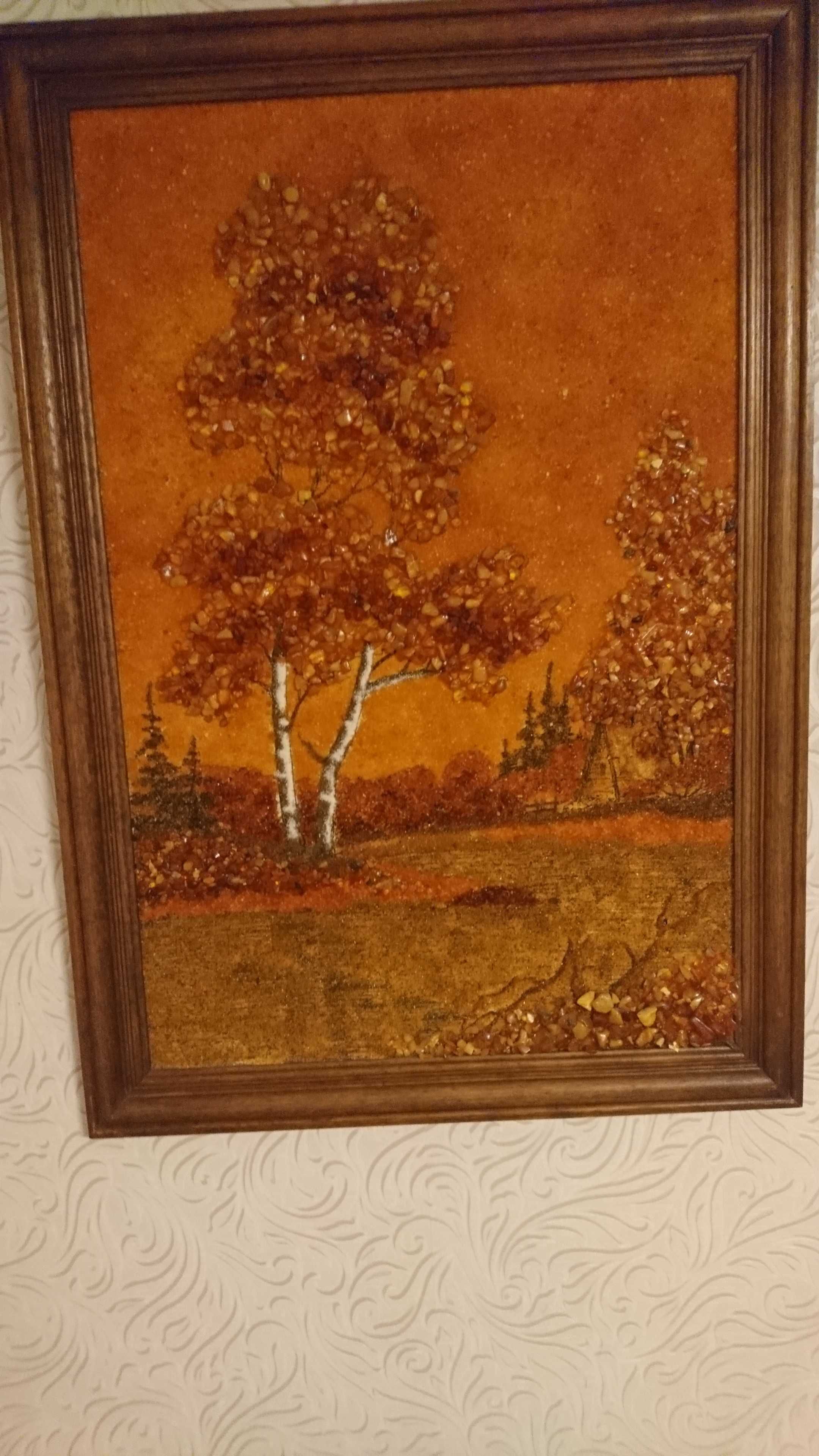 Картина из янтаря, пейзаж