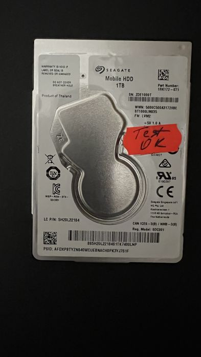 Вінчестер до ноутбука 2,5ʼ 1Tb Seagate