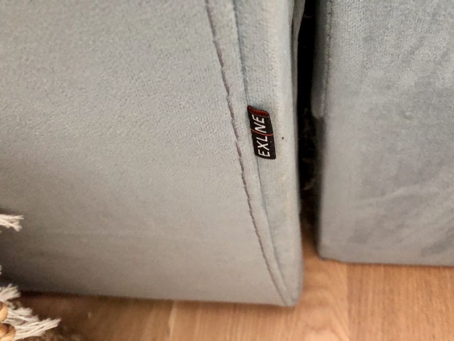 Szara SOFA rozkladana z pojemnikiem na pościel Narożnik Agata Meble