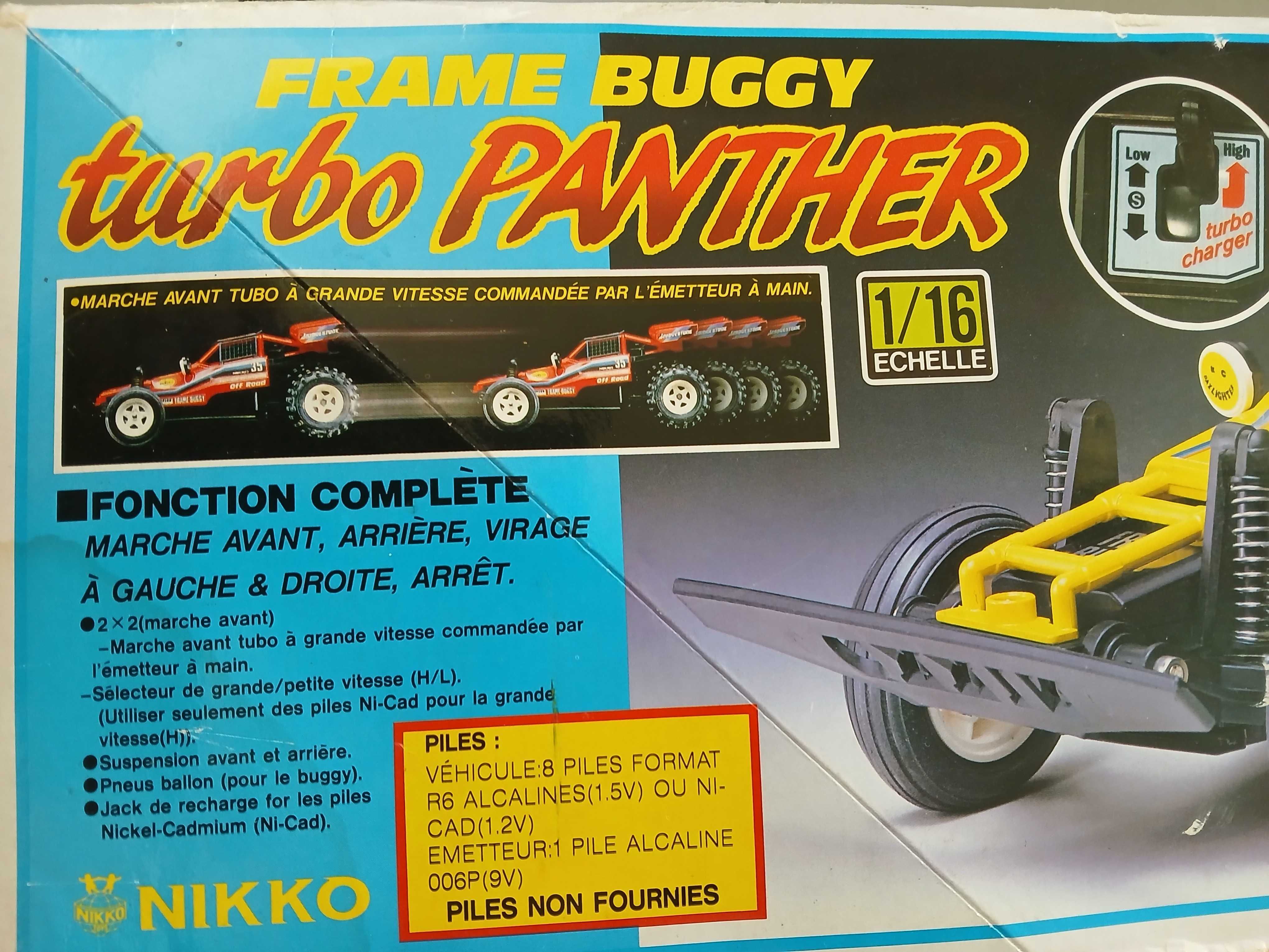 Buggy da NIKKO - "Frame buggy turbo panther"- com caixa original