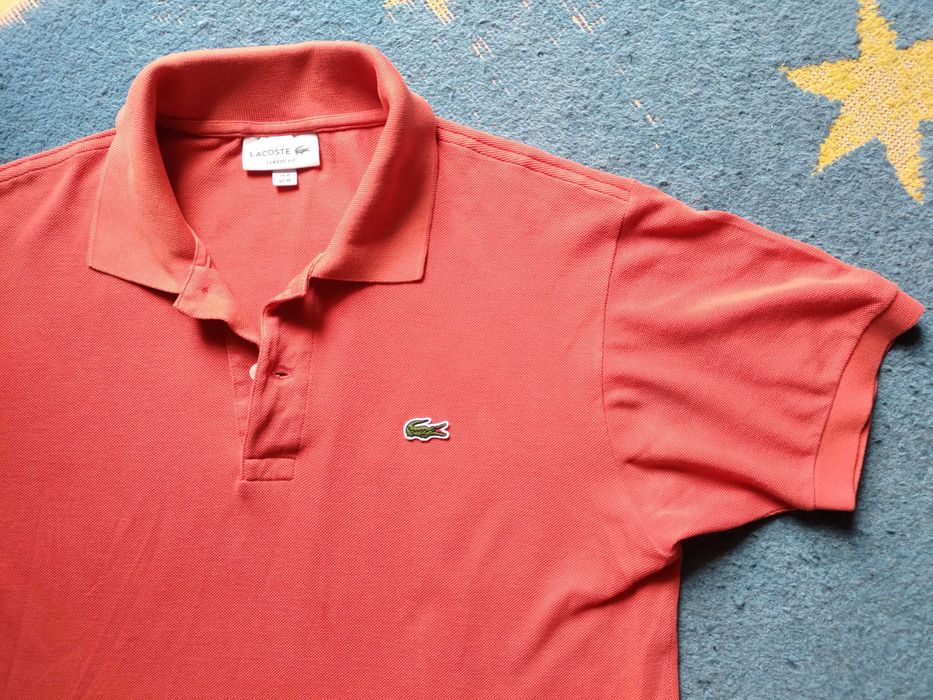 Lacoste Polo/T-Shirt Original - Vermelho Coral - Tamanho: M