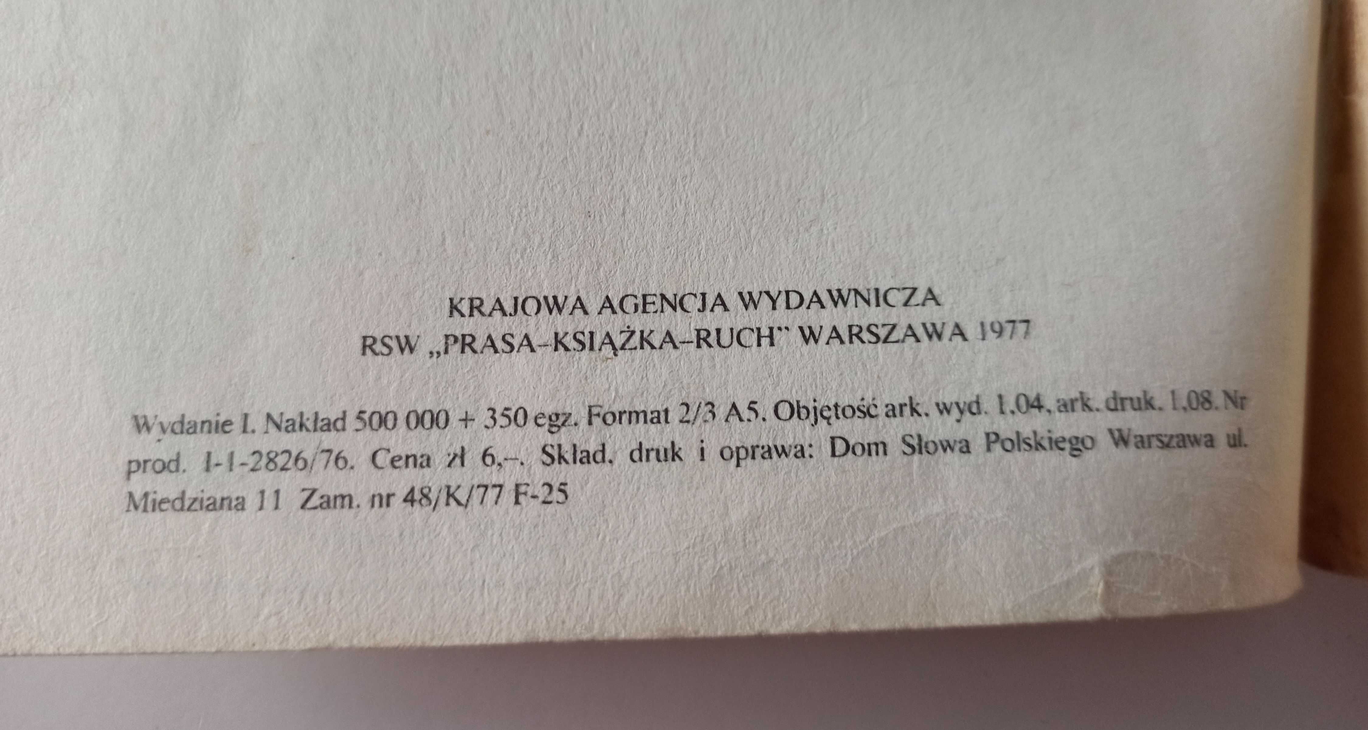 Michał Wyszomirski Czerwone kalosze wydanie 1977 rok