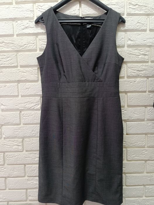 Sukienka ,elegancka, do biura/pracy,szara,H&M, rozmiar 42
