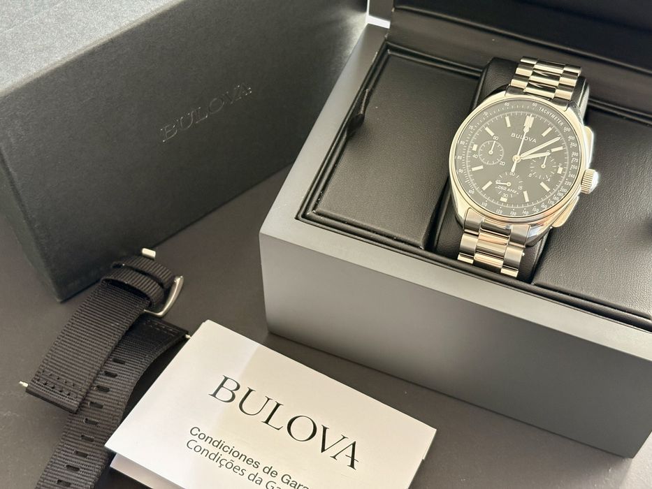 Bulova Lunar Pilot 43,5 mm – Versão nova, sem riscos, completa