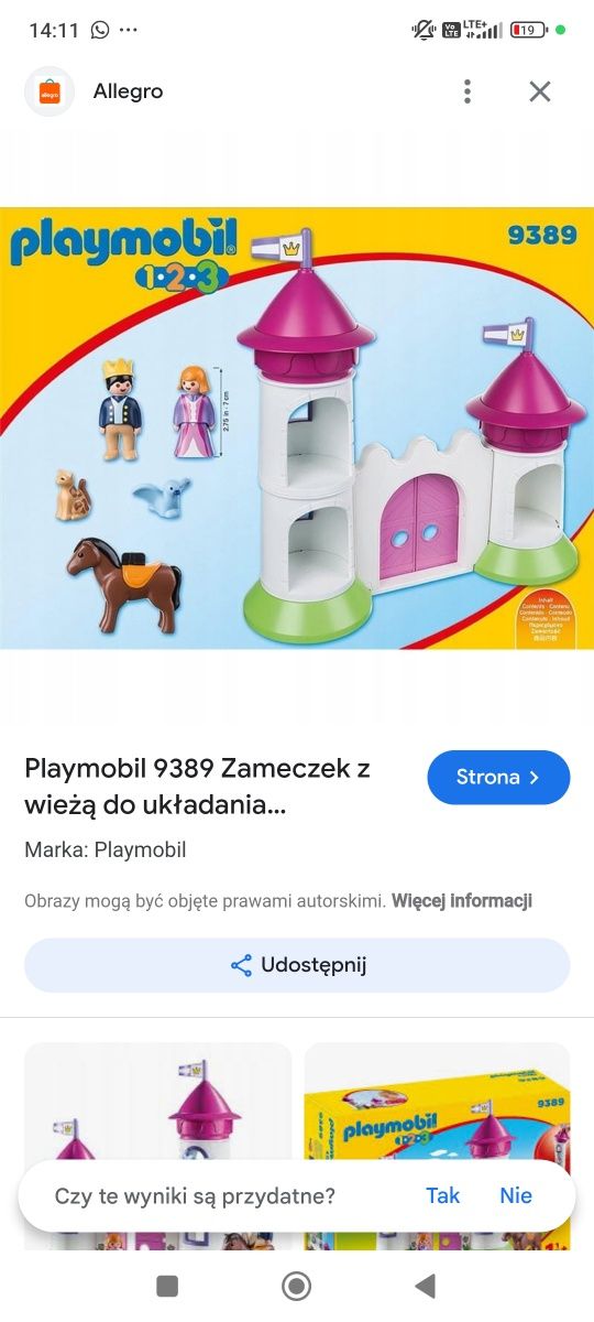 Playmobil dla maluchów zamek 9389