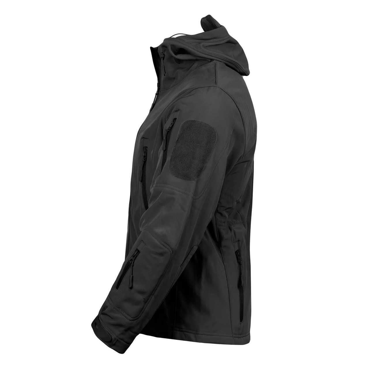 Тактичний військовий костюм Softshell Tactic Demi - чорний (весна)