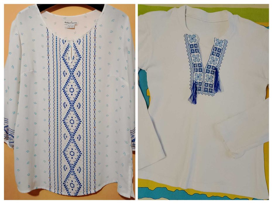 Блуза жіноча, вишиванка (XL), вишиванка дитяча (6-8 років)