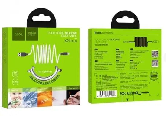 Кабель для Айфон iPhone Hoco X21 Plus USB to Lightning Швидка Зарядка