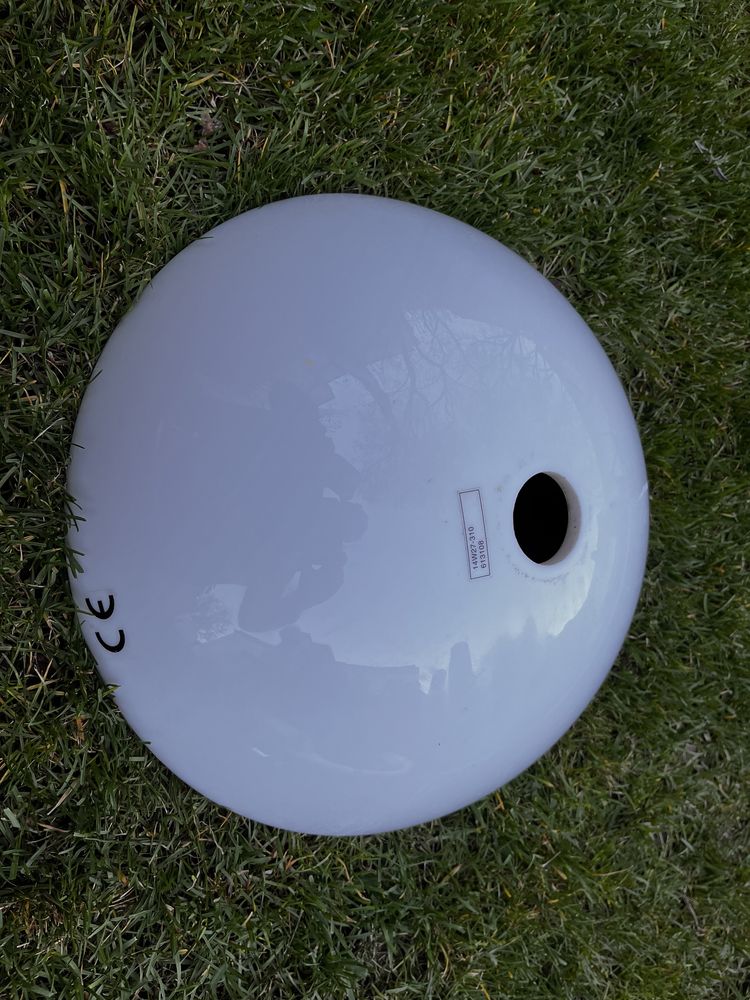 Umywalka nablatowa biala okrągla z syfonem srednica 40cm