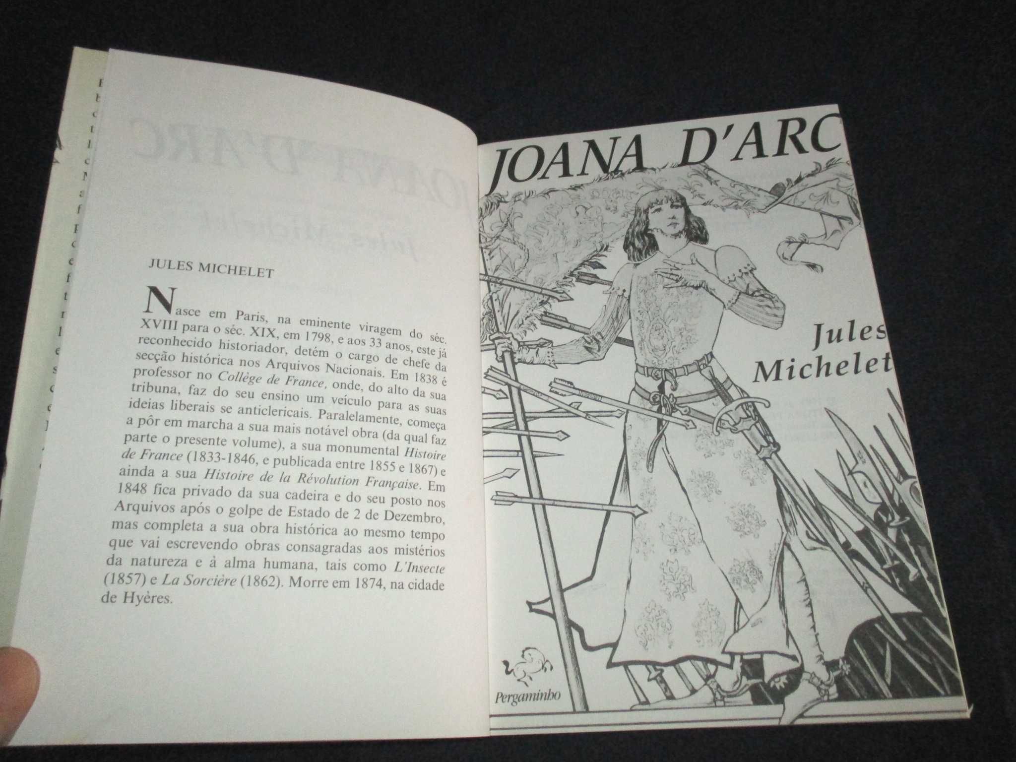 Livro Joana D'Arc Jules Michelet Pergaminho