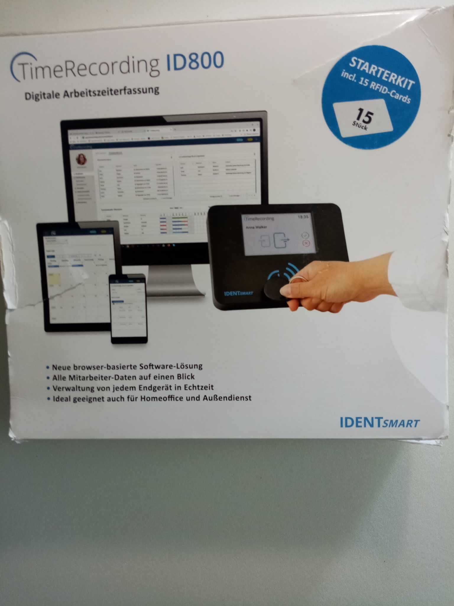 Rejestrator czasu pracy IDENTsmart TimeRecording ID800