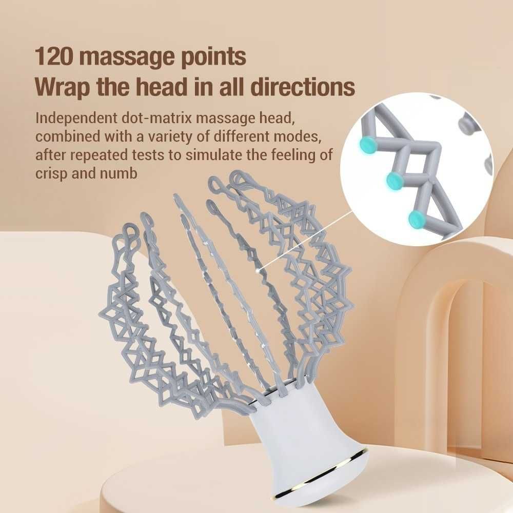 Электрический массажер для головы паук Head Massager